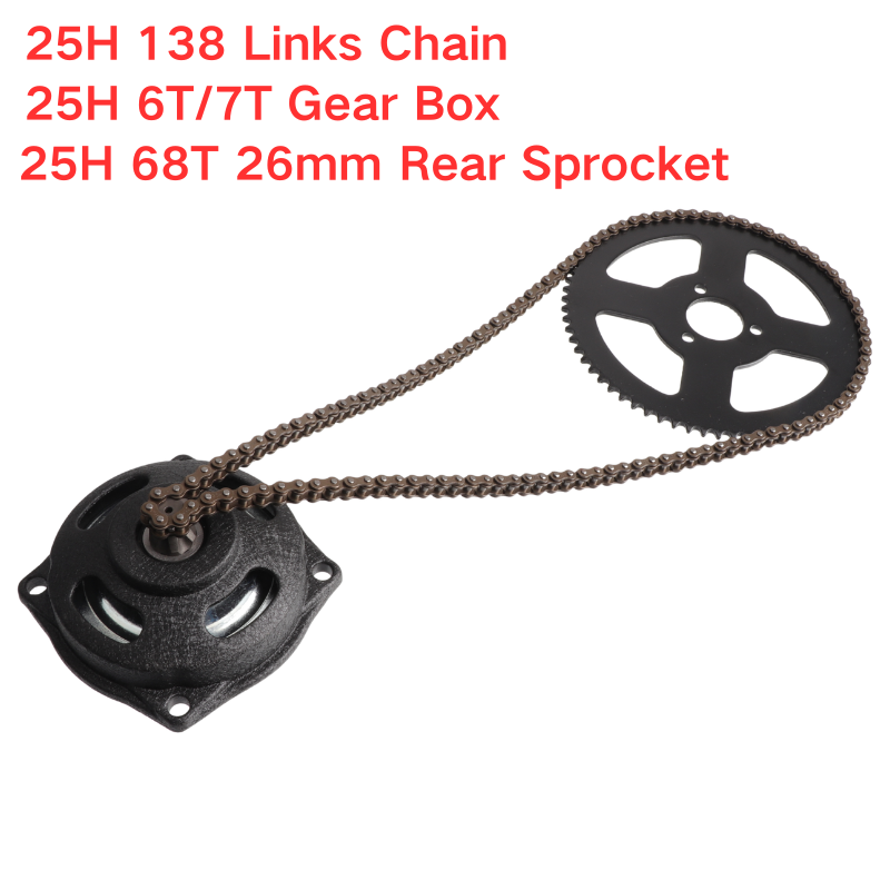 Motorcycle Gear Garage Storage - Łańcuch 25H 138 z 6T 7T