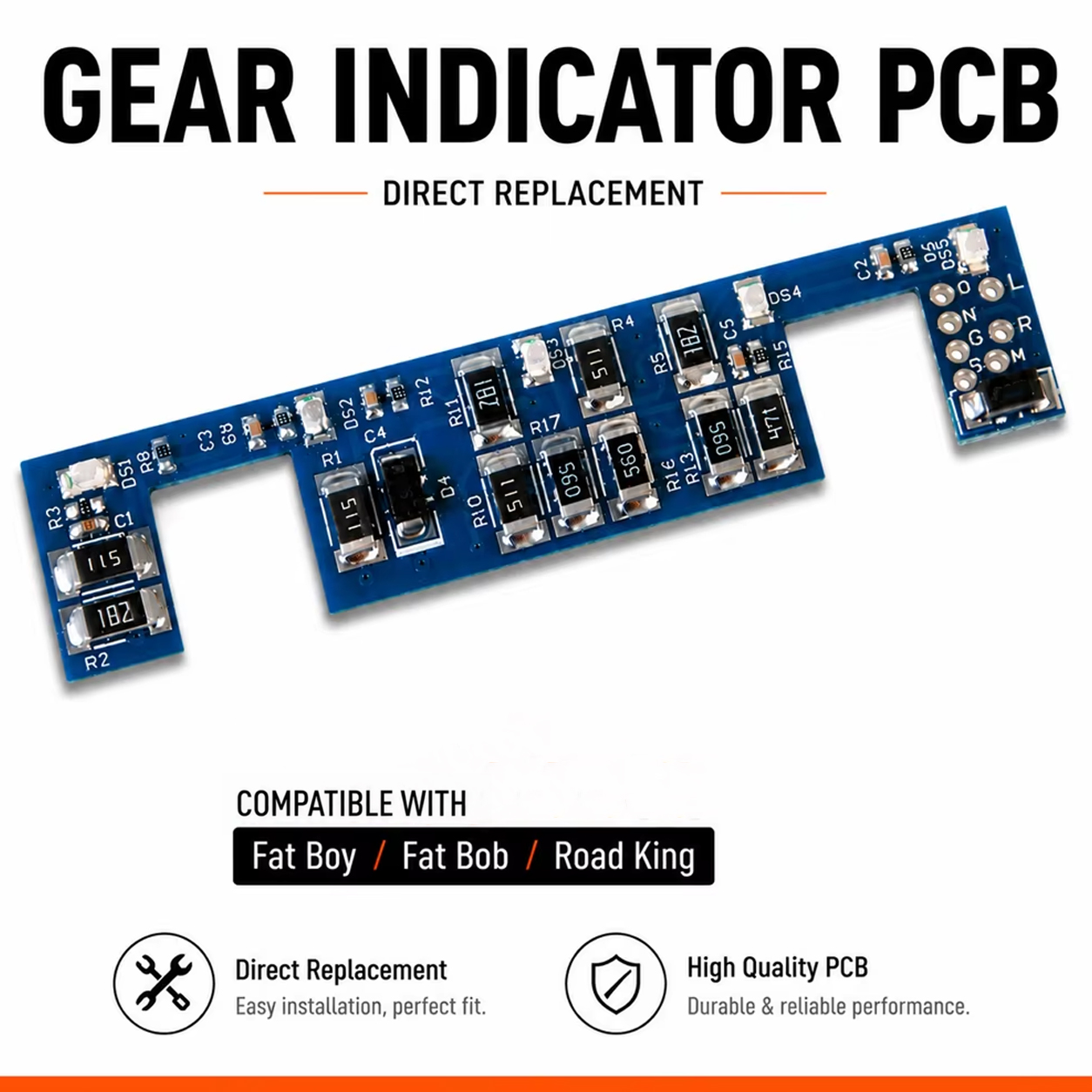 Motorcycle Gear Indicator - Płytka PCB wskaźnika biegu motocykla do