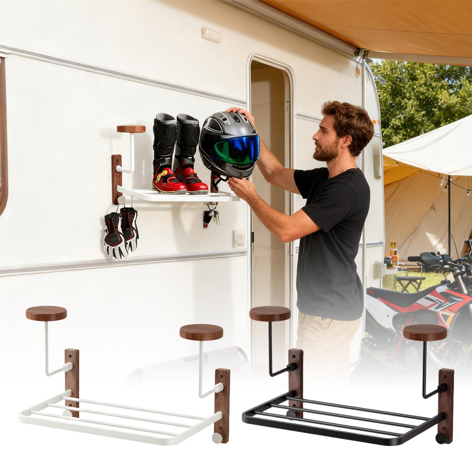 Rustykalny uchwyt ścienny na k – Motorcycle Gear Garage Storage recenzja i cena