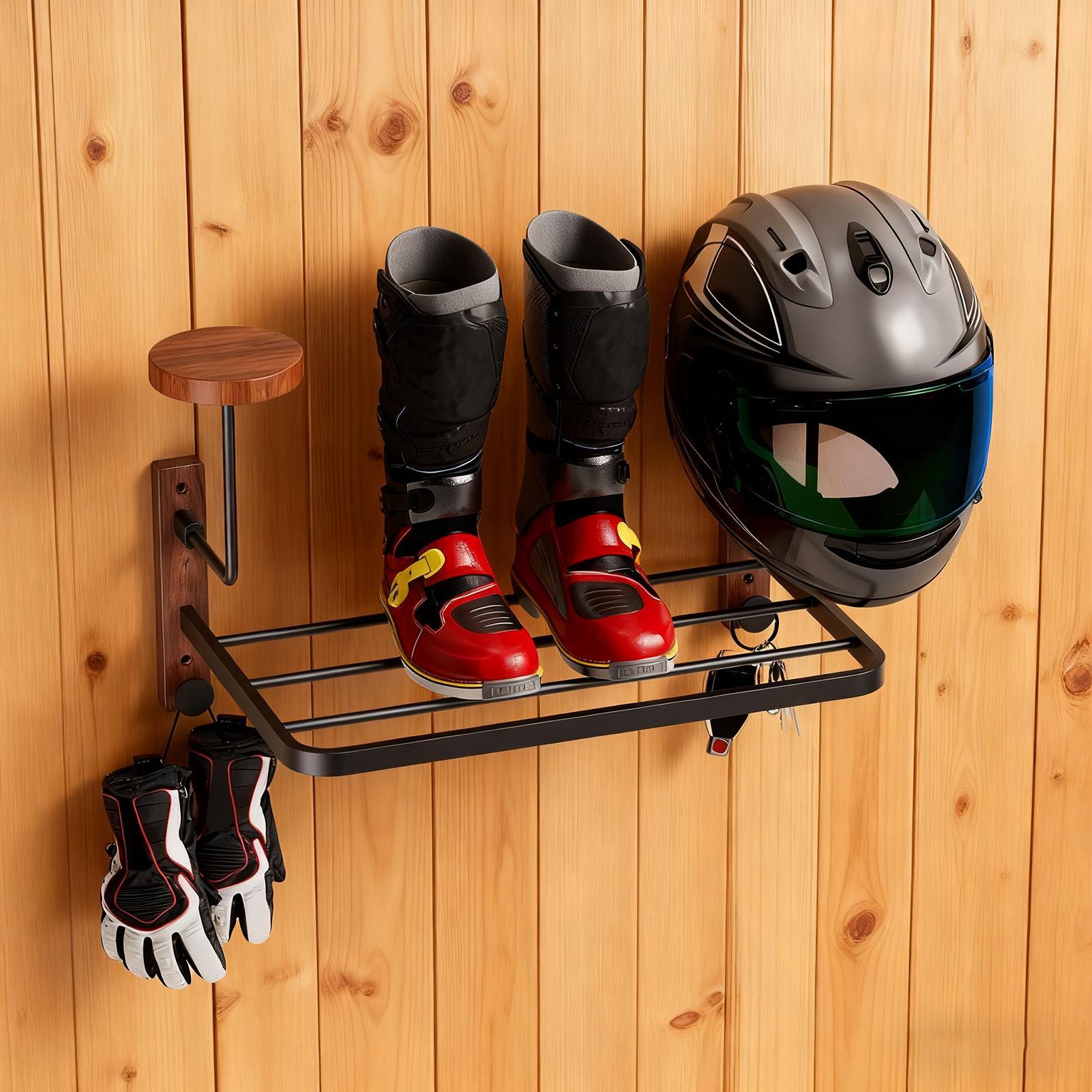 Rustykalny uchwyt ścienny na k – Motorcycle Gear Garage Storage recenzja i cena