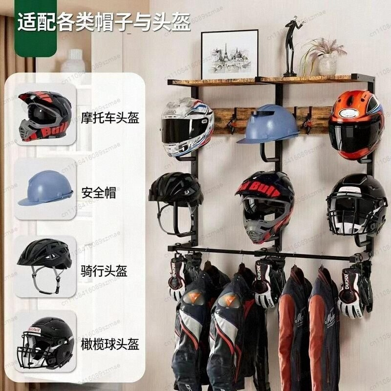 Uchwyt ścienny na kask, wielof – Motorcycle Gear Garage Storage recenzja i cena