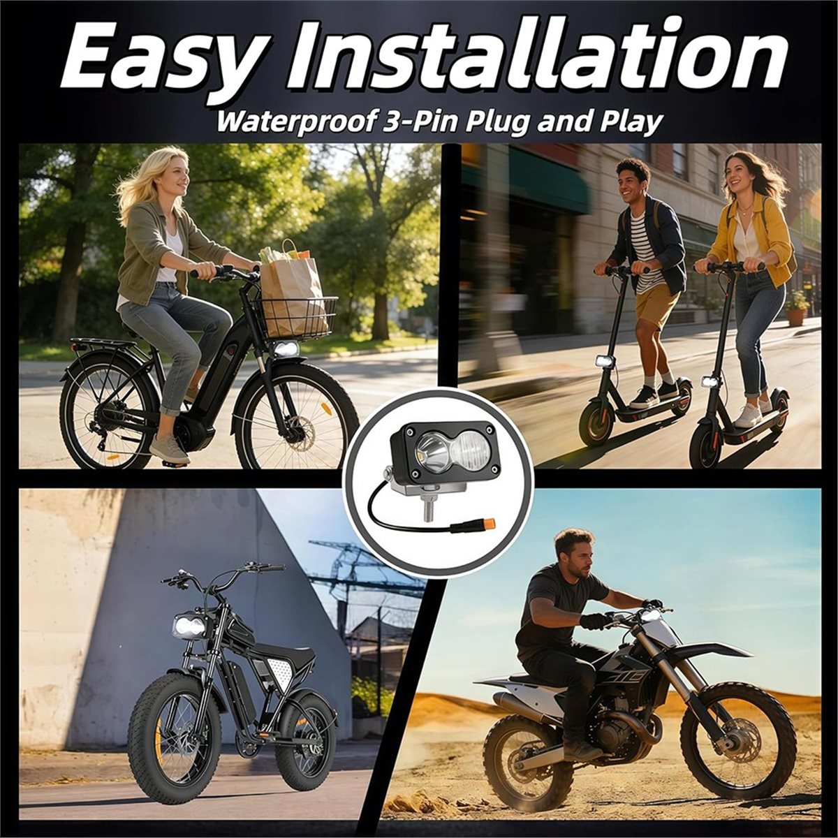 Reflektor LED 3 cale PHONE&GEA – Motorcycle Gear Manufacturers recenzja i cena