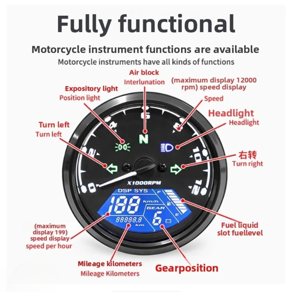 Uniwersalny motocyklowy liczni – Motorcycle Gear Indicator recenzja i cena